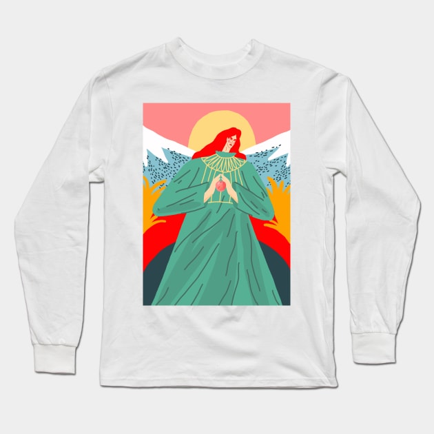 Girl Long Sleeve T-Shirt by juliealex